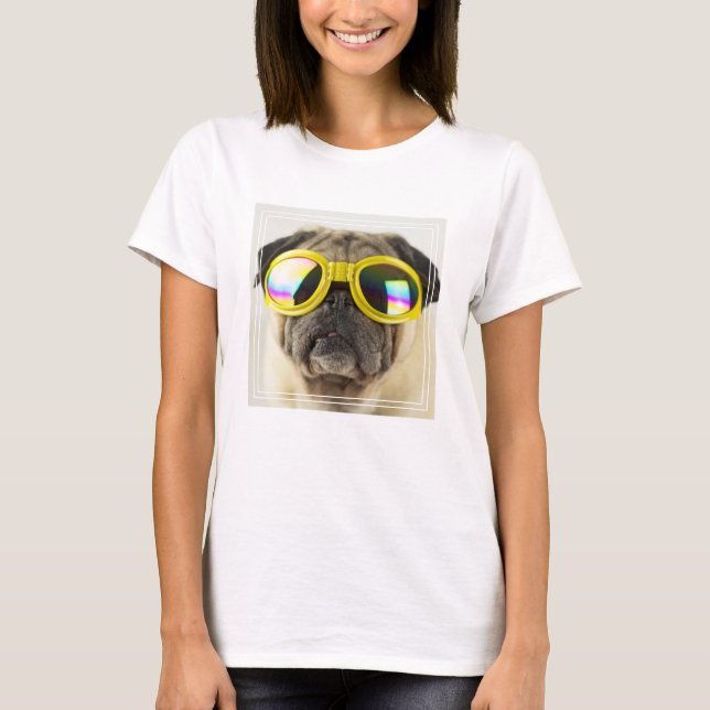 T-shirt Carlin avec lunettes (Devant)