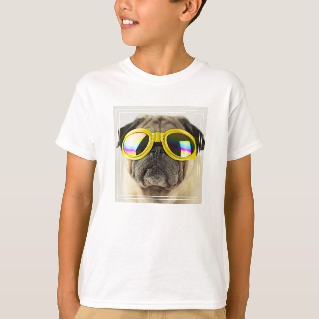 T-shirt Carlin avec lunettes (Devant)