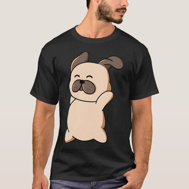 T-shirt Carlin avec une tranche de pizza (Devant)