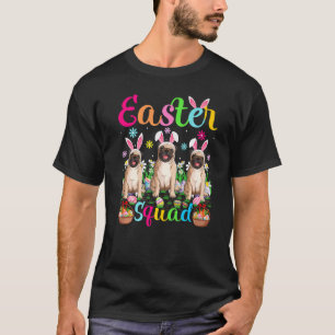 T-shirt Carlin Chien Bunny Ear Squad Carlin de Pâques Joye