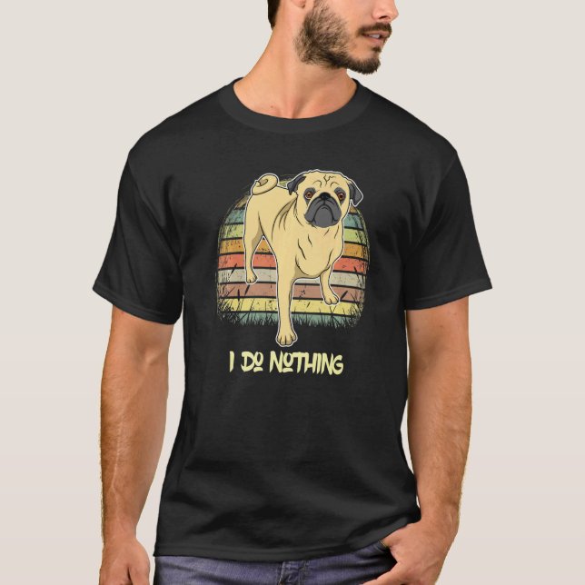 T-shirt Carlin Chien Coucher de soleil 43 (Devant)