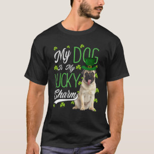 T-shirt Carlin Chien Mon Chien Est Mon Charme Chanceux