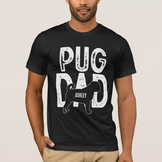 T-shirt Carlin Chien Papa Chien Papa Chien Papa (Devant)