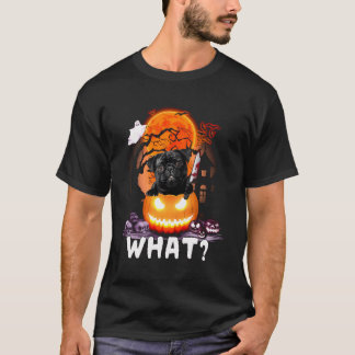 T-shirt Carlin Chien Quel Carlin Drôle Avec Couteau Tueur