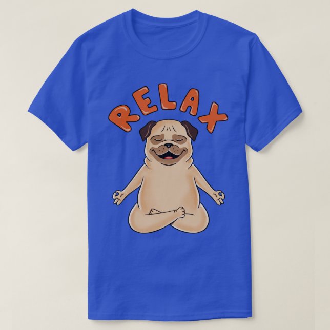 T-shirt Carlin chien Relax (Design devant)