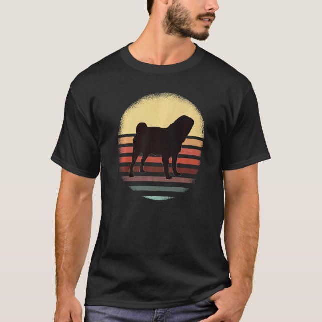 T-shirt Carlin Chien Rétro 16 (Devant)