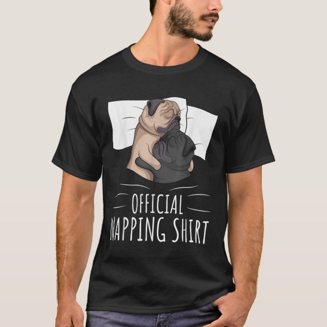 T-shirt Carlin couché Lover Dog Official Napping (Devant)