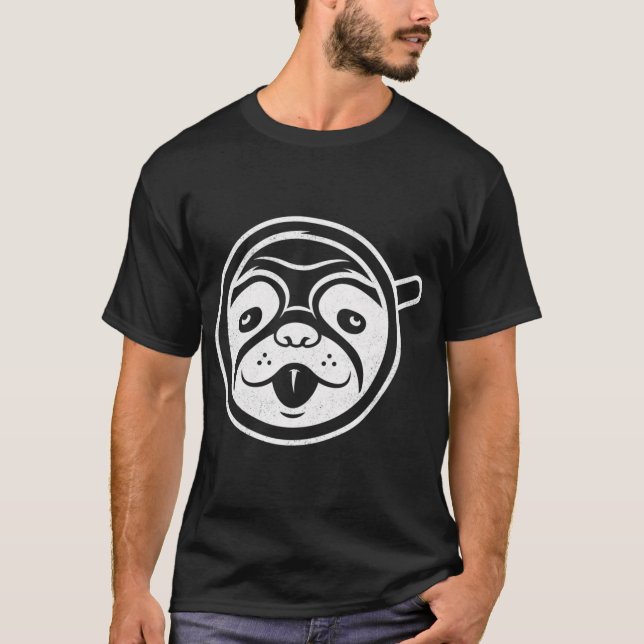T-shirt Carlin de café (Devant)