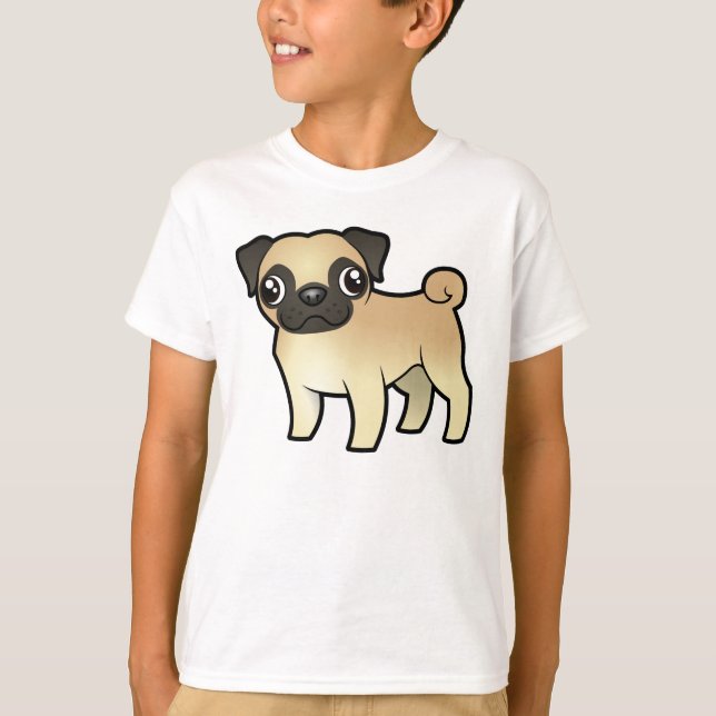 T-shirt Carlin de dessin (Devant)