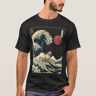T-shirt Carlin de Kanagawa Vague de Surf Japonaise