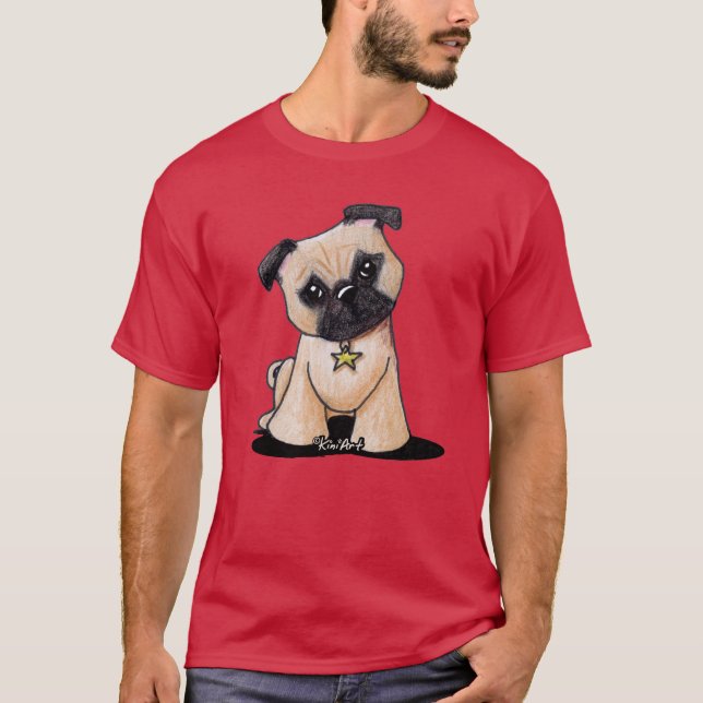 T-shirt Carlin de liberté KiniArt (Devant)