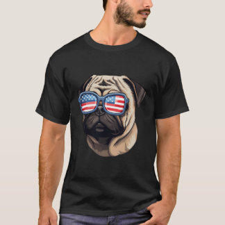 T-shirt Carlin de lunettes américaines