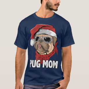 T-shirt Carlin de Noël Maman drôle Père Noël Amoureux de l