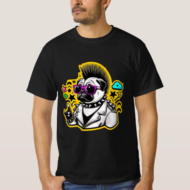 T-shirt Carlin DE ROCKER DE PUNK 4 (Devant)