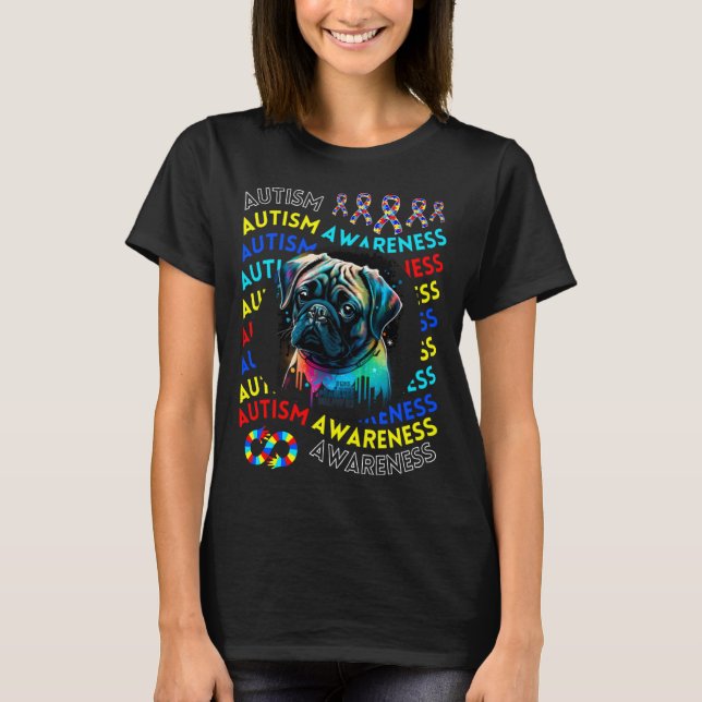 T-shirt Carlin de sensibilisation à l'autisme pour enseign (Devant)