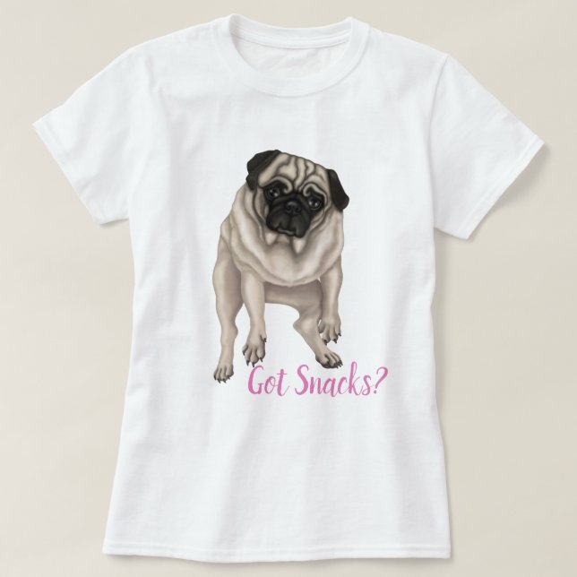 T-shirt Carlin Derpy - Vous Avez Des Snacks ? (Design devant)