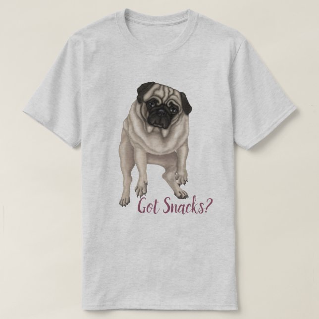 T-shirt Carlin Derpy - Vous Avez Des Snacks ? (Design devant)
