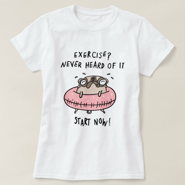 T-shirt Carlin d'exercice (Design devant)