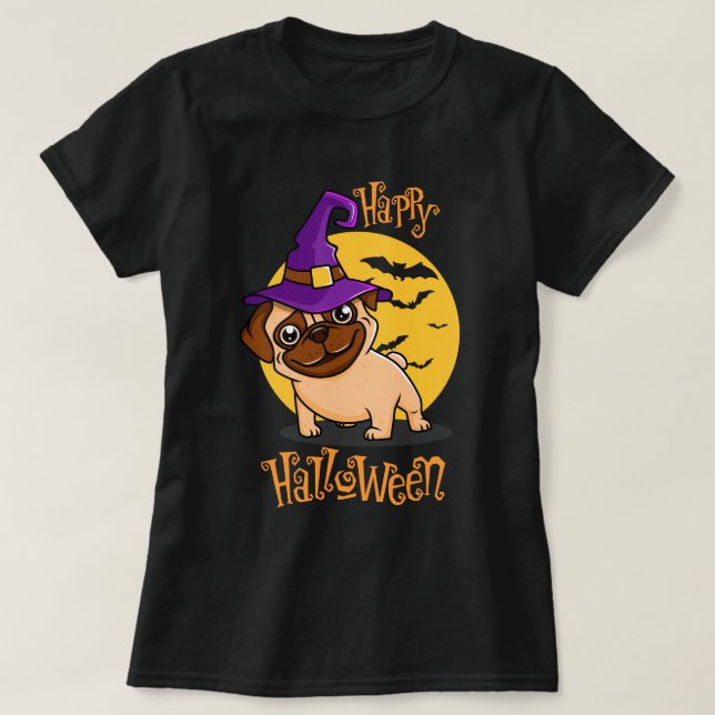 T-shirt Carlin d'Halloween (Design devant)