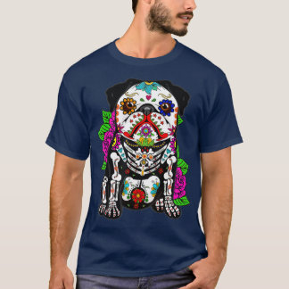 T-shirt Carlin dia de los muertos jour de la mort sucre de