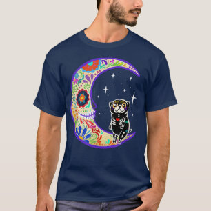 T-shirt Carlin Dia de Los Muertos Skeleton Sugar Skull T-S