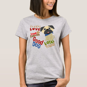 T-shirt Carlin Dog meilleur ami