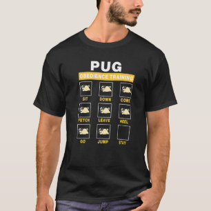 T-shirt Carlin Dog Obedience Training Funny Puppy Guide to