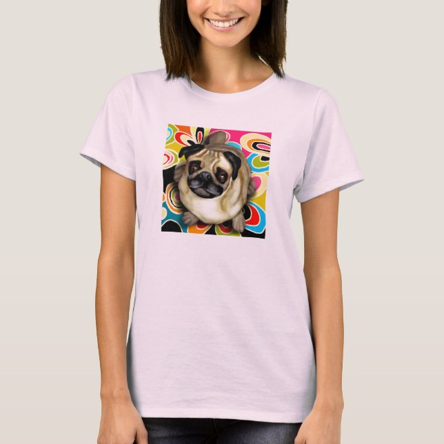T-SHIRT CARLIN DOG RETRO (Devant)
