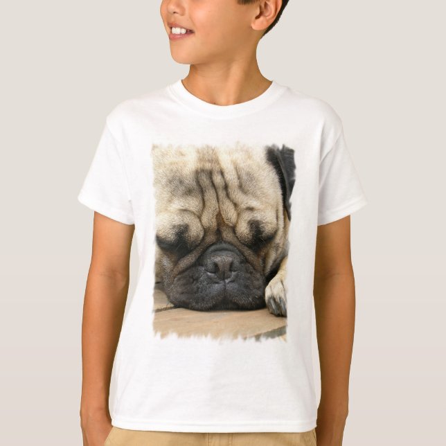 T-shirt Carlin dormant pour enfant (Devant)