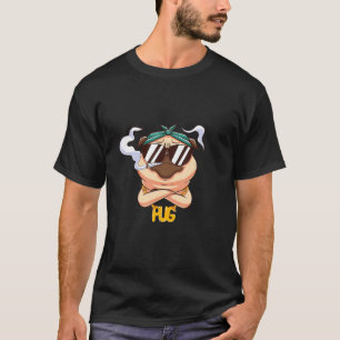 T-shirt Carlin Drôle Avec Carlin Lunettes Cool Pour Aimer