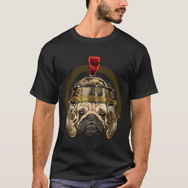 T-shirt Carlin en Casque Romain Centurion Légionnaire Chie (Devant)