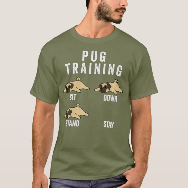T-shirt Carlin entraînement chien Premium (Devant)