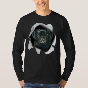 T-shirt Carlin Et Papier Peint Chien Chiot Hommes Femmes G