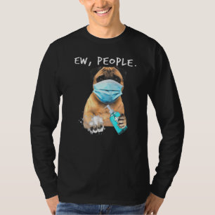T-shirt Carlin Ew Personnes Chien Portant Un Masque Visage