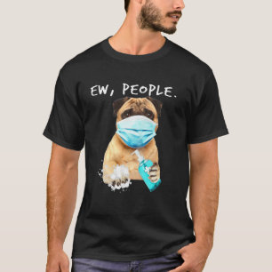 T-shirt Carlin Ew Personnes Chien Portant Un Masque Visage