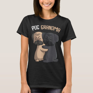T-shirt Carlin Grand-mère Chien Maman Aînée Propriétaire F