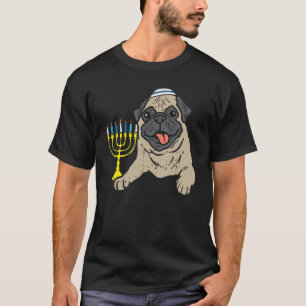 T-shirt Carlin juif Menorah Ugly Hanoukka Pajamas Chanu