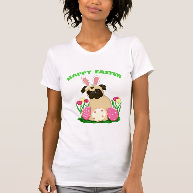 T-shirt Carlin lapin de Pâques (Devant)