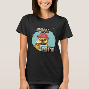 T-shirt Carlin Life Mème Thug Life T Shirt Funny Sarcastic