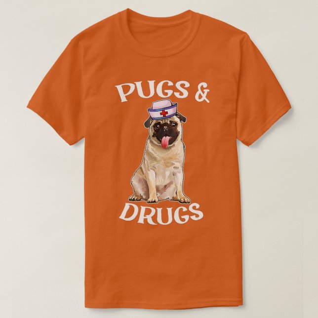T-shirt Carlin Maman Carlin Chien Mama Fière Nurse Life Ca (Design devant)