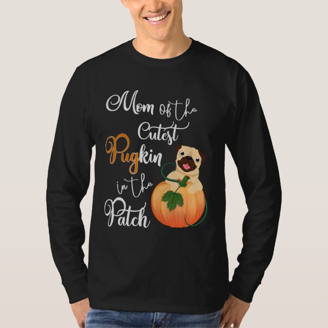 T-shirt Carlin Maman du PuGkin le plus croustillant dans l (Devant)