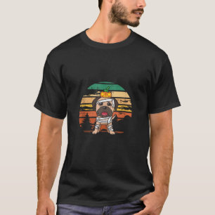 T-shirt Carlin maman Halloween Costume Chien Chien Chiot A