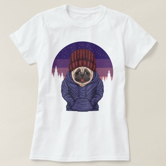 T-shirt Carlin mignon (Design devant)