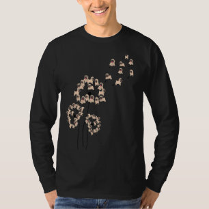 T-shirt Carlin mignon chien race chien animal animal anima
