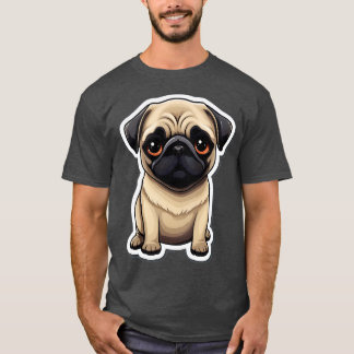 T-shirt Carlin mignon Chiens Carlins