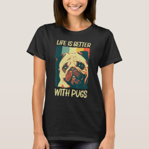 T-shirt Carlin Mignonne Pour Hommes Femmes Animaux De Comp