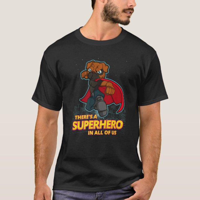 T-shirt Carlin Mops Carlin Chien race 53 (Devant)