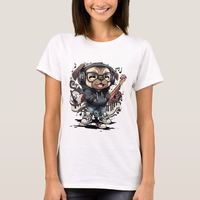 T-shirt Carlin musical Swag (Devant)