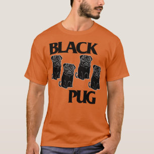 T-shirt Carlin noir Drapeau Punk Rock Chien Grumble Design
