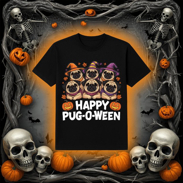 T-shirt Carlin-O-Ween | Chiens de Carlin d'Halloween adora (Créateur téléchargé)